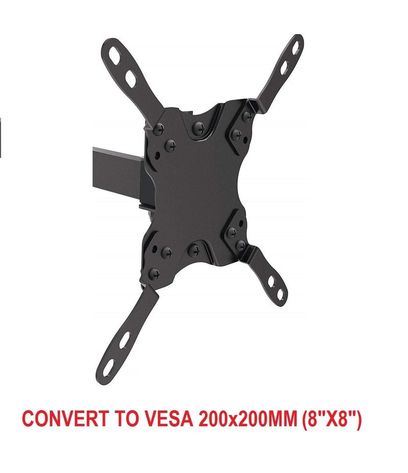 Mount Plus 201P Adapter Bracket Convert VESA 100x100mm to VESA 200x200mm and 200x100mm (Fits Most 23" to 42" Flat Panel TV) - Image 2